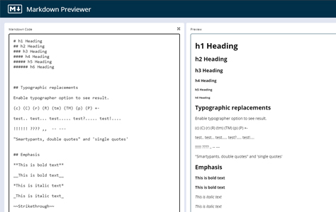 Markdown Previewer cover